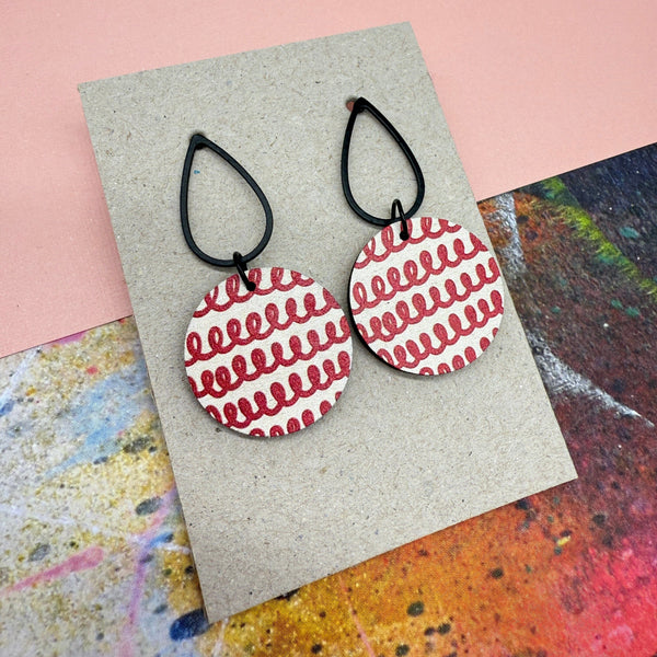 Doodle Red Drop Deryn Jewellery 
