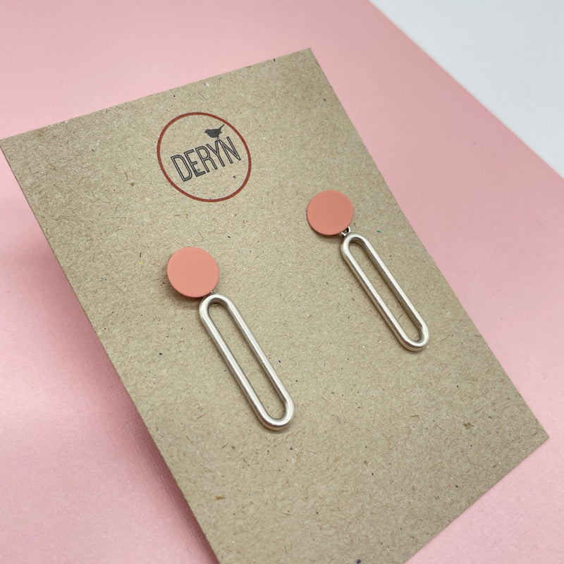 Earrings - multi colours Deryn Jewellery Peach 