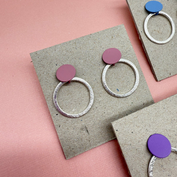 Earrings - multi colours Deryn Jewellery Pink 