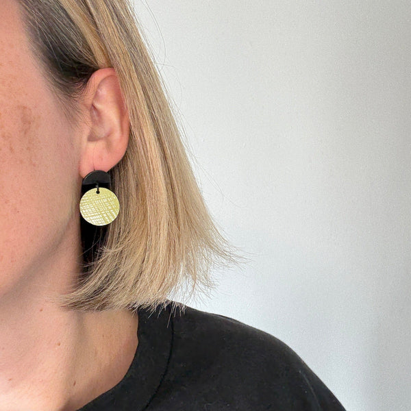 Doodle Green Stud Deryn Jewellery 