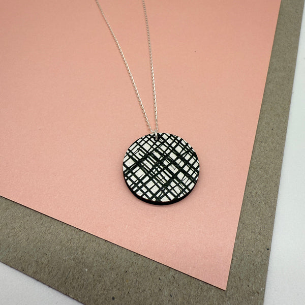 Doodle Necklace - Black Deryn Jewellery 