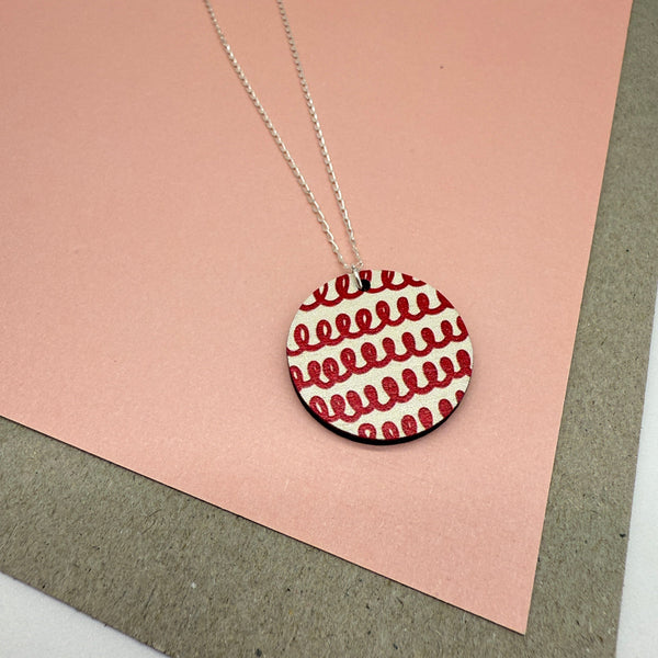 Doodle Necklace - Red Deryn Jewellery 