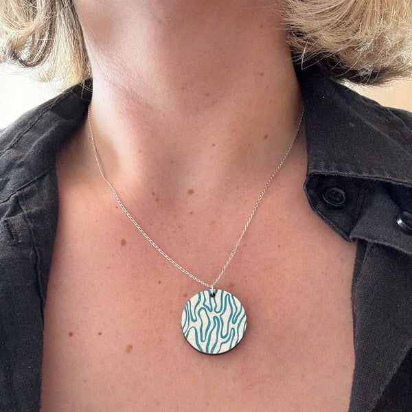 Doodle Necklace - Blue Deryn Jewellery 