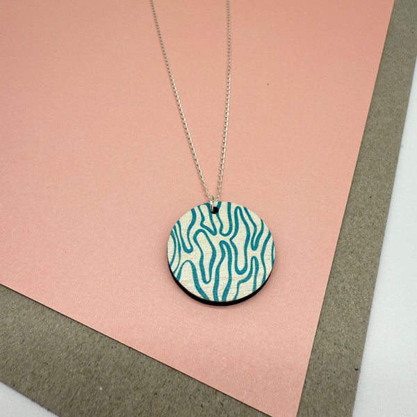 Doodle Necklace - Blue Deryn Jewellery 